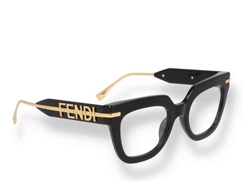 fendi occhiali da vista oro